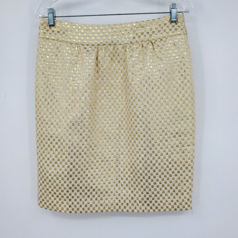 Eci New York Women's Metallic Shimmer Mini Skirt Size 10